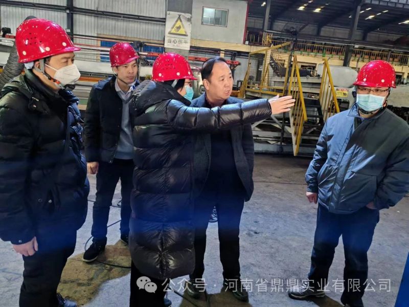 中國鐵道科學(xué)研究院集團(tuán)有限公司鐵道建筑研究所檢測主任薛豐蒞臨河南省鼎鼎實業(yè)有限公司調(diào)研